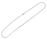 Sterling Silver CURB Chain Necklace 1.8mm 925 Italy 16", 18", 20", 24", 30" NEW